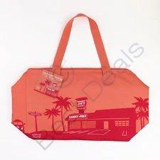Trader Joe's Large Insulated Reusable Shopping Tote Bag 8 Gallon Peach Color