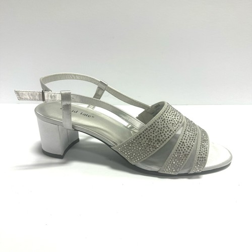 David Tate Damen würzige Sandale silber Größe 9WW