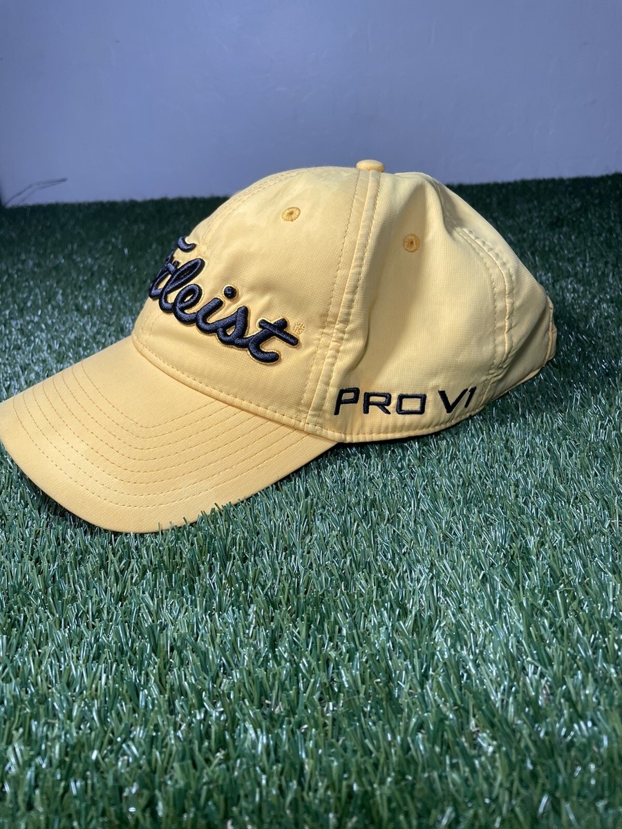 Titleist Hat Golf FJ Pro V1 Yellow Ball Cap Adjustable | eBay