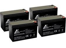 ExpertBattery 4 Pack - 12V 9AH sla battery replaces hr-1234w-f2
