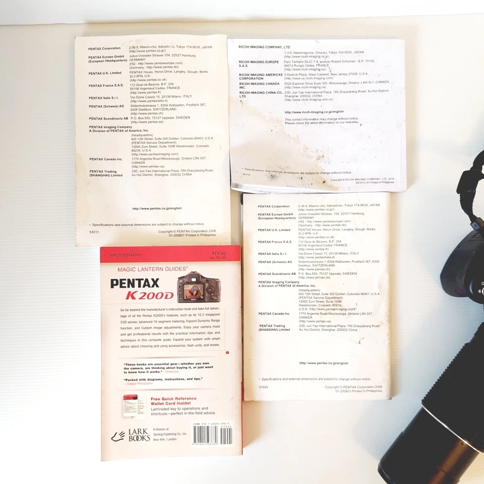 Cámara digital Pentax K200D SLR cuerpo negro - más lentes y folletos Foto 3 de 4