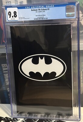 Batman  89 Echoes #2 CGC 9.8 Glow In Dark Bat Symbol Variant Cover GITD Ltd New