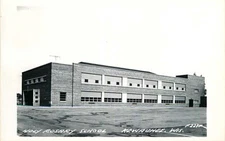 Real Photo Postcard Holy Rosary School, Kewaunee, Wisconsin - used in 1964