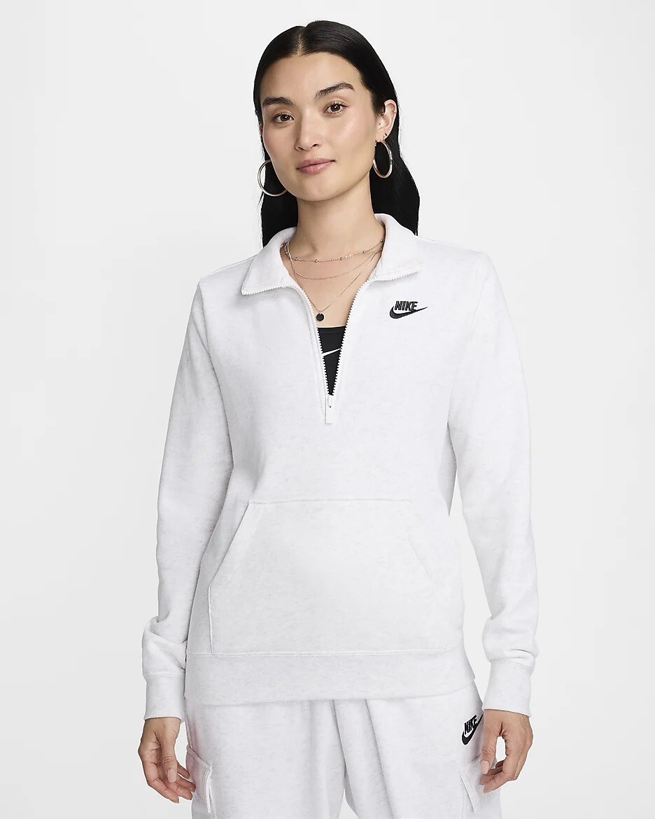 Nike Sportswear Club Fleece Women's 1/2-Zip Sweatshirt In Birch
