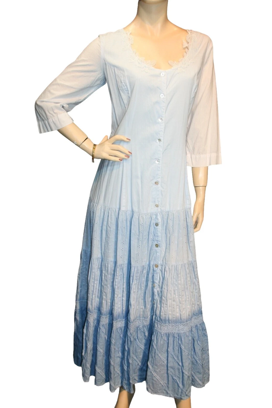 Hippy Casual vestidos Vintage en niveles para Mujeres