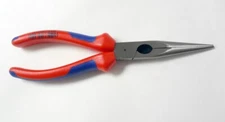 KNIPEX 26 12 200 8-Inch Serrated Long Nose Pliers Cutter Comfort Grip Germany