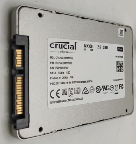 525GB Crucial CT525MX300SSD1 MX300 7mm 2.5" SATA SSD Solid State Drive - Afbeelding 1 van 2