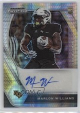 2021 Panini Prizm Draft Picks Hyper Marlon Williams #DPA-MWI Auto 3hd