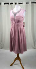 Little Mistress Curvy Embellished Prom Dress Pink UK 20 rrp £68 NH11 BB 13