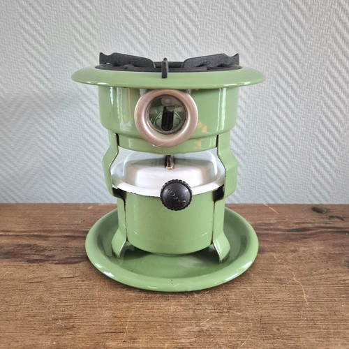 Vtg Enamelware Stove Kerosene 1-wick Campstove camping cooker Paraffin green - Picture 1 of 8