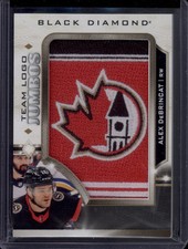 2023-24 Black Diamond Alex DeBrincat Team Logo Jumbos Patch SSP /5