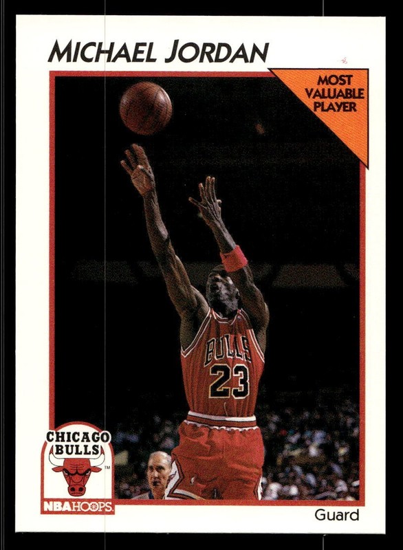 1991-92 Hoops McDonald's #5 Michael Jordan Chicago Bulls MVP MINT NO RESERVE!