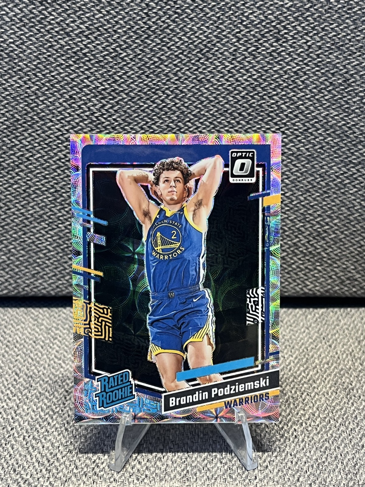 2023-24 Donruss Optic Brandin Podziemski Premium Box Set Prizm Rated Rookie /249