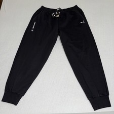 Puma Men's Sweatpants BMW Motor Sport Essentials Black Fleece XL NWT 627499-01