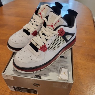 Nike Air Jordan Fusion Air Force AJF 4 Mens Size 9.5 with Original Box And Tag