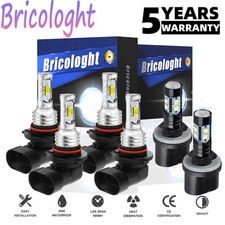 For GMC Yukon XL 1500 2500 2000-2006 LED Headlight High/Low Fog Light Bulbs Kit