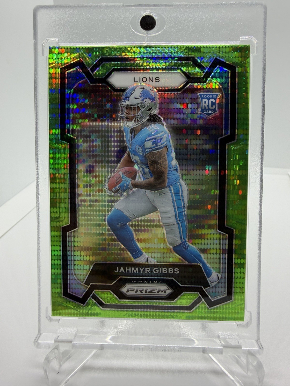 Jahmyr Gibbs Panini Prizm #331 Neon Green Pulsar