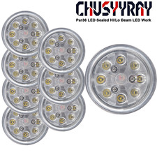 8Pcs LED HEADLIGHTS LAMPS BULBS 4411 30W 21 WATT 4.5'' 4 1/2'' PAR36 12V