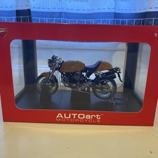 AutoArt Ducati Sport 1000 1/12 Scale Yellow Motorcycle Model 12552 New