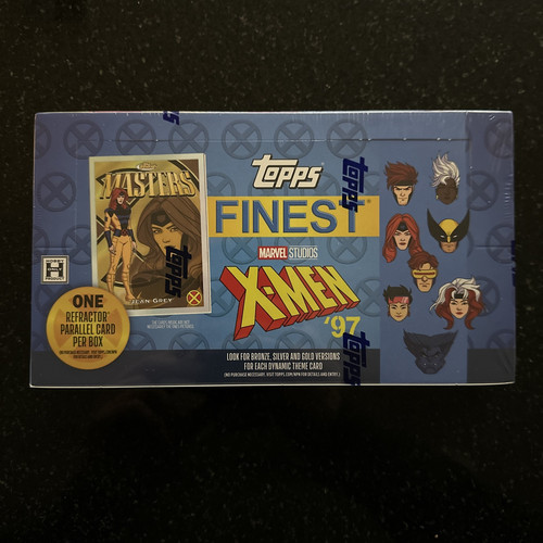 2025 Topps Finest X-Men '97 Scatola sigillata per hobby a mano pronta per la spedizione nuova!