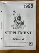 1998  H. E. Harris Liberty 1 United States Album Supplement Pages New & Sealed