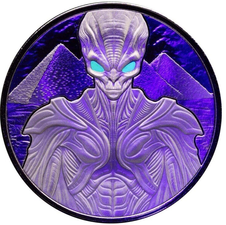 2025 RHODIUM Alien Architects ALPHA STRIKE 1oz 999 Silver BU Coin