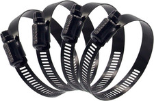 4Pcs 4 Inch Stainless Steel Adjustable 78-102Mm Size Range Worm Gear Hose Clamp,