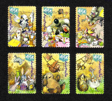 Australia 2001 "Wild Babies" complete self-adhesive set of 6v. (SG 2144-49) used