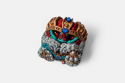 Jelly Key Crusader's Gambit - King Artisan Keycap. For Mechanical Keyboard New