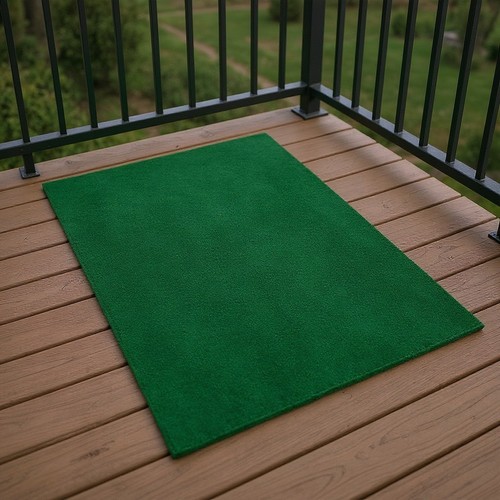 Artificial Grass Rug Green Stain Resistant Waterproof Pet Friendly 6 ft. x 8 ft. - Picture 3 of 10