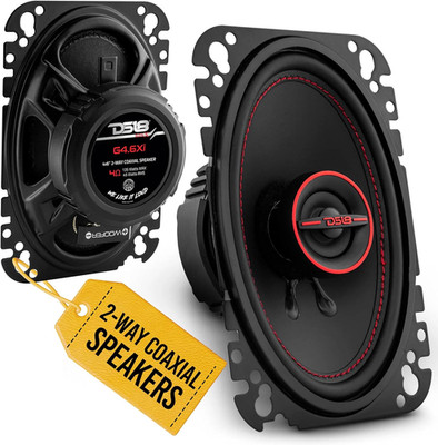 G4.6Xi GEN-X 4X6 2-Way Coaxial Speakers 135 Watts Max Power 45 Watts RMS 4-Ohm
