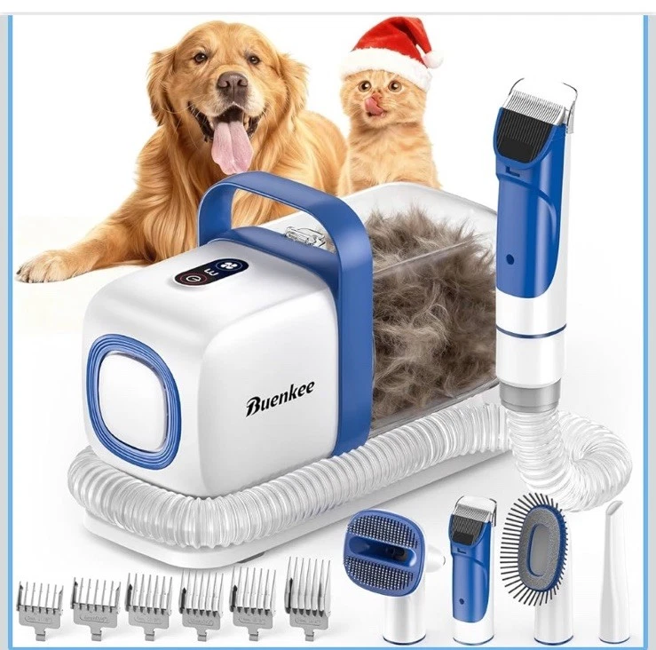 15000Pa Pet Grooming Vacuum Kit 5-in-1, 2L DustBin 4.9Ft Hose 50dB OPEN BOX