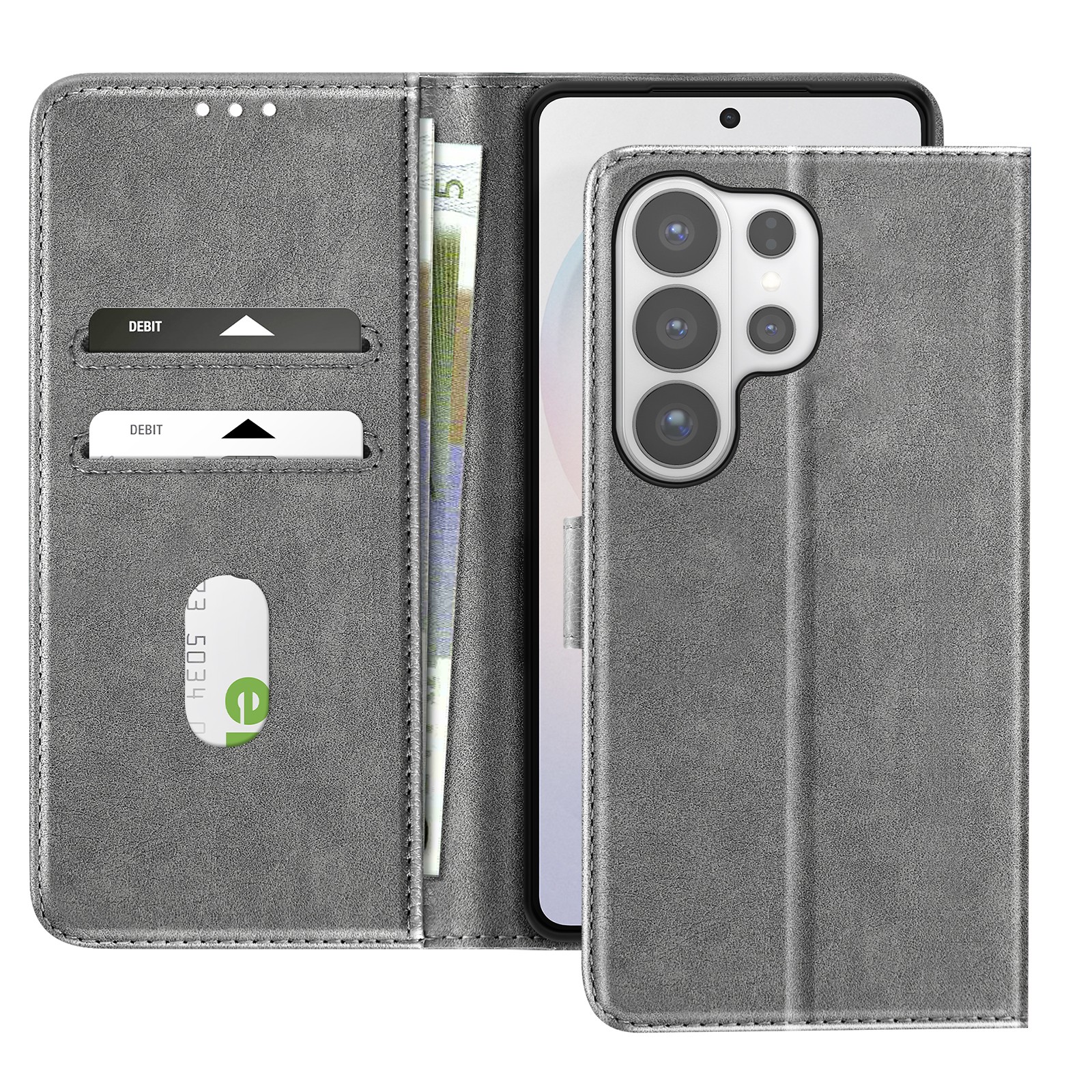 Housse Galaxy S26 Ultra Avizar étui portefeuille gris protection intégrale