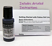 Liver of Sulfur Patina XL Gel 1 oz Oxidize Patina Metals Long shelf Life