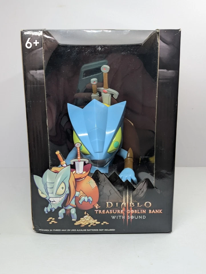 Diablo III D3 Treasure Goblin Coin Bank w/ Sounds Loot Crate Blizzard Think Geek - Image 4 of 4