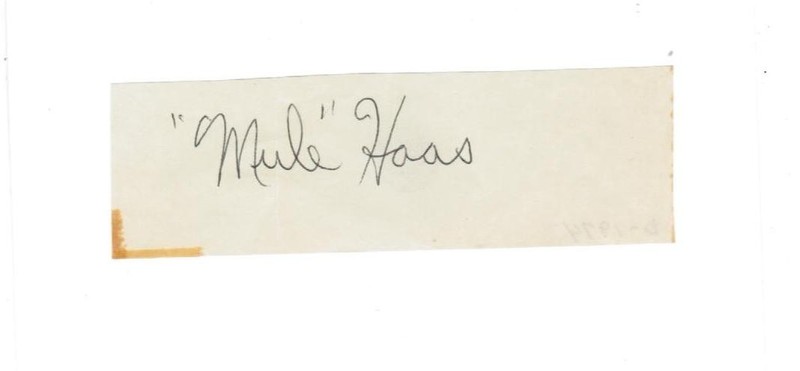 Signed Mule Haas Cut Signature