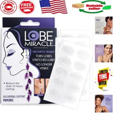 Invisible 60 Count Earring Support Patches - Ultimate Comfort for Heavy Earrings