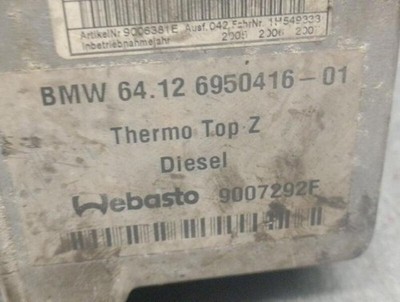 64126950416 standheizung BMW 7 E65 E66 E67 730 LD 2001 5365636