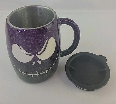 I'm A Nightmare Before Coffee Jack Skellington Lidded Purple 12 oz. Travel Mug