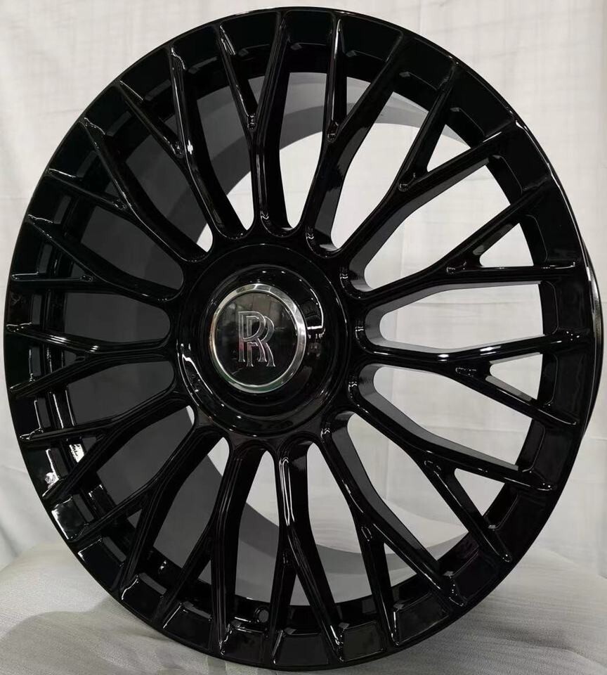 22" INCH ROLLS ROYCE RIMS CULLINAN GHOST PHANTOM FORGED BLACK WHEELS SET OF 4