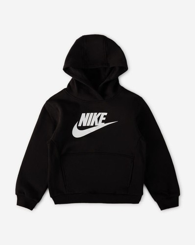 Nike Kids Sportswear Club Pullover Hoodie Black Size 4 86L094-023 - Picture 2 of 4