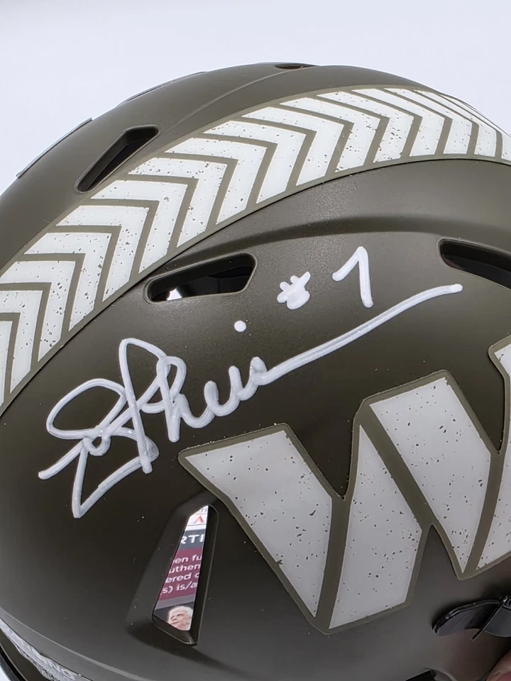 Joe Theismann Autographed/Signed Mini Helmet JSA Washington Commanders Salute - Image 2 of 4