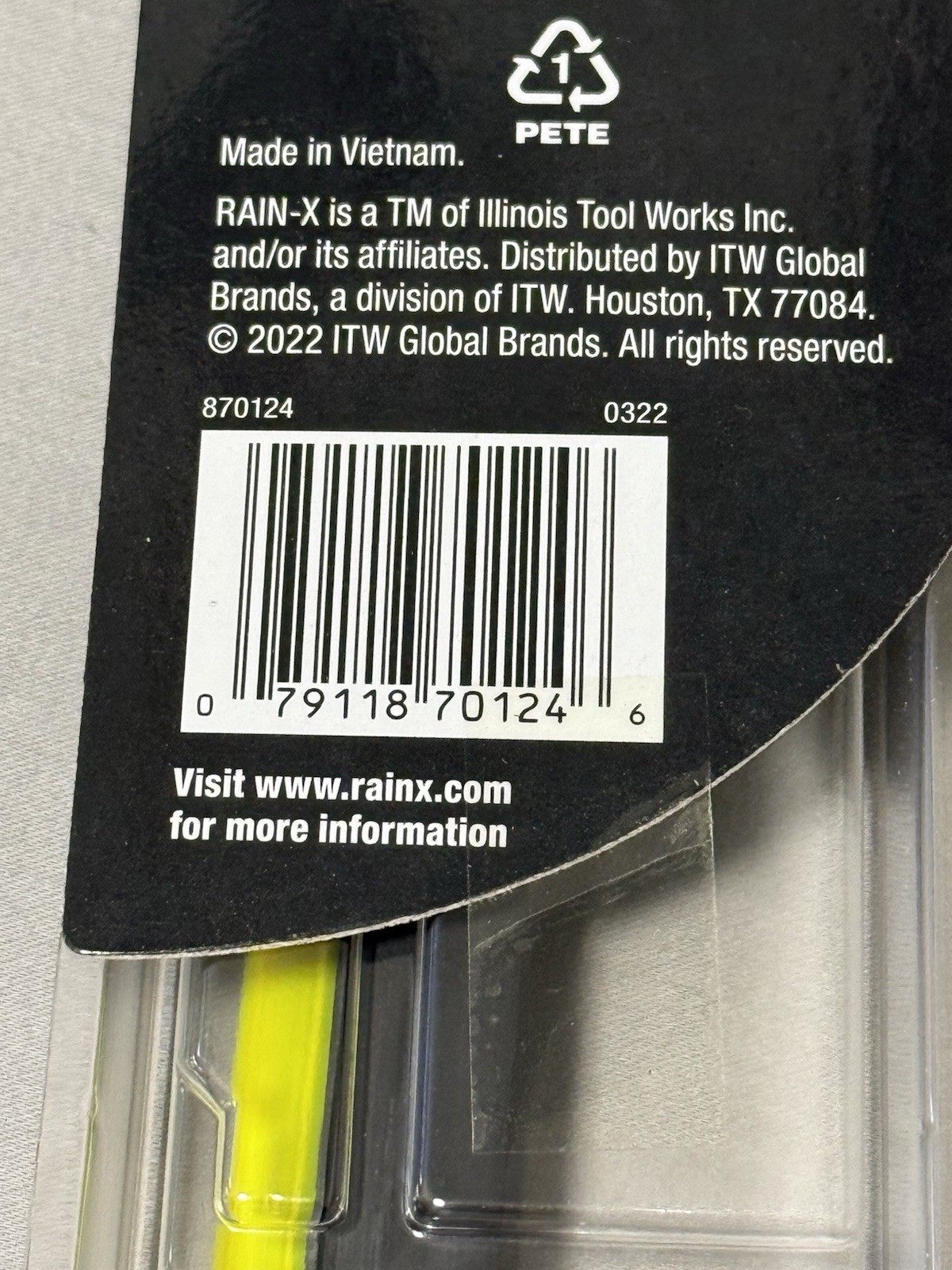 Rain-X Truck & SUV Wiper Blade Premium Beam 24 Inch PN: 870124 NIP