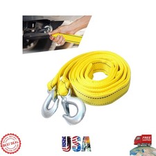 Universal Heavy Duty Tow Strap 5 Ton Capacity - 20 ft Reflective Rope for Cars