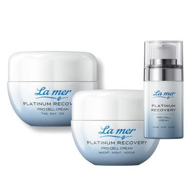 La mer Sparset Platinum Recovery Day & Night Cream + Augencreme