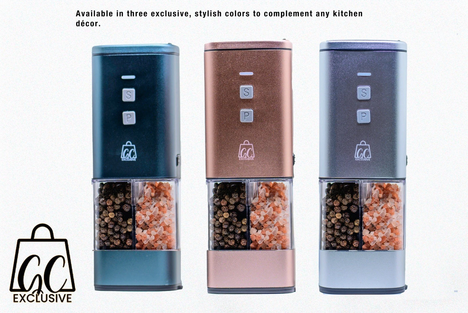 10 Electric 2in1 USB Rechargeable Grinder Salt&pepper,new design grinder 2026