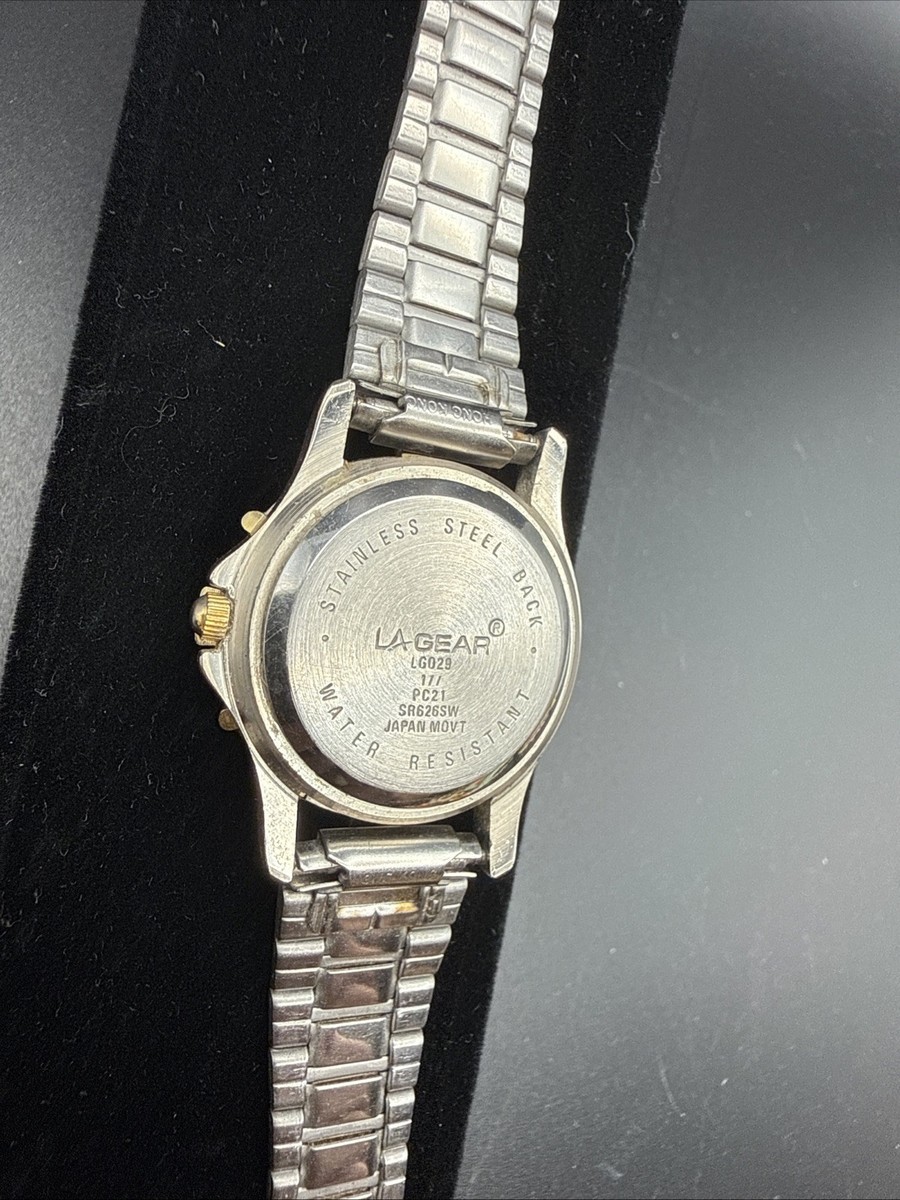 Vtg LA Gear Watch Women 28 mm Silver Gold Two Tone  display picture 1