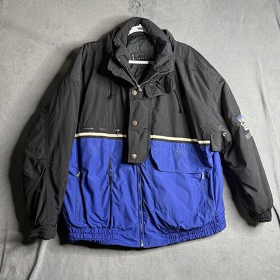 Willy Bogner Vintage Ski Jacket 8000 North West Passage Blue  Size 44 Large/XL