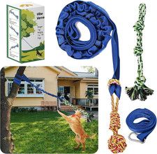 Outdoor Dog Bungee Tug Toy,Interactive Tug of War Toy for Small/Medium/Large