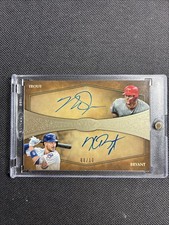 2019 Topps Tier One Baseball KRIS BRYANT MIKE TROUT Certified Dual Auto #8/10